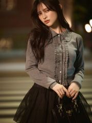 SNIDELスナイデル 同型 ワンショルアシメニットワンピース