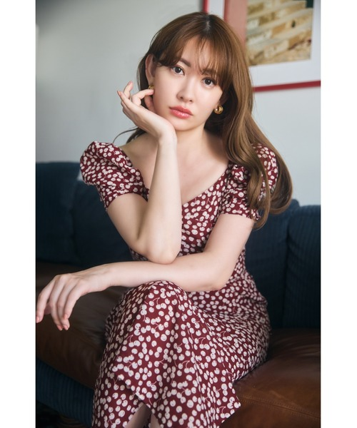 Cherry Pattern Cache-Coeur One-Piece