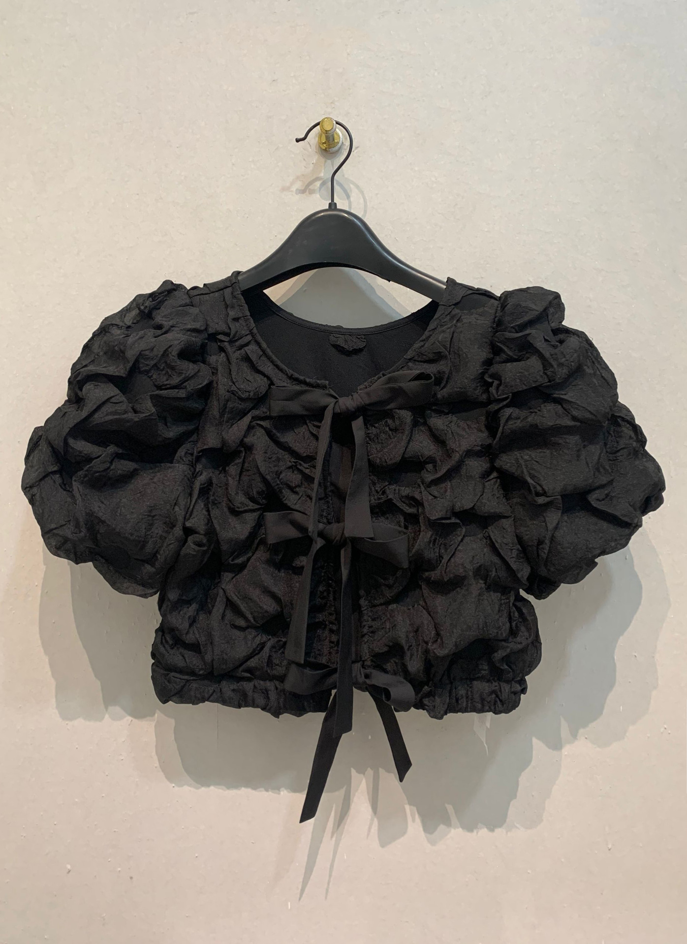 即納】CLANE W FACE CLOUD PUFF SLEEVE TOPS W FACE CLOUD PUFF SLEEVE 