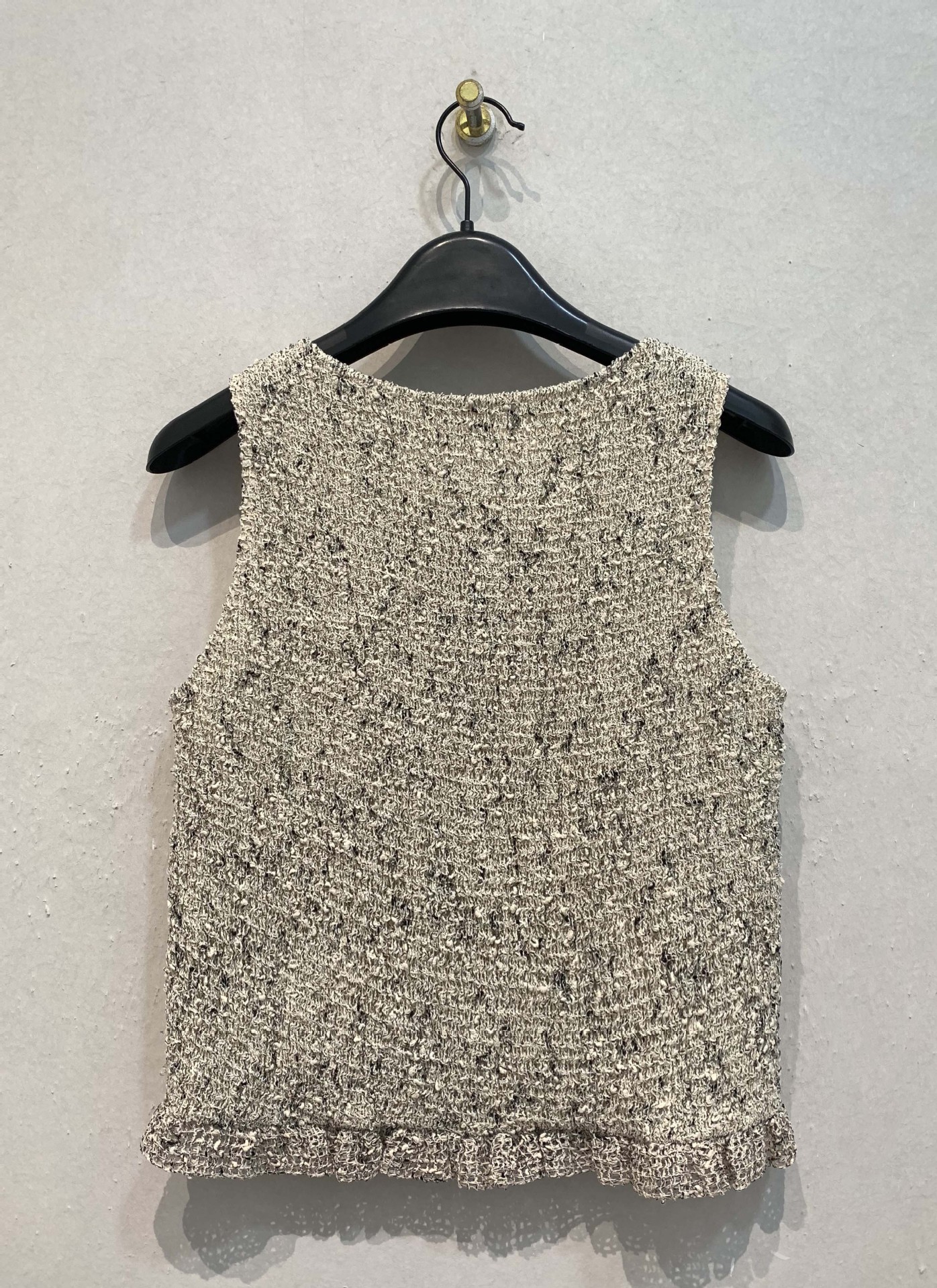 CLANE W FACE MIX MESH GATHER N/S TOPS