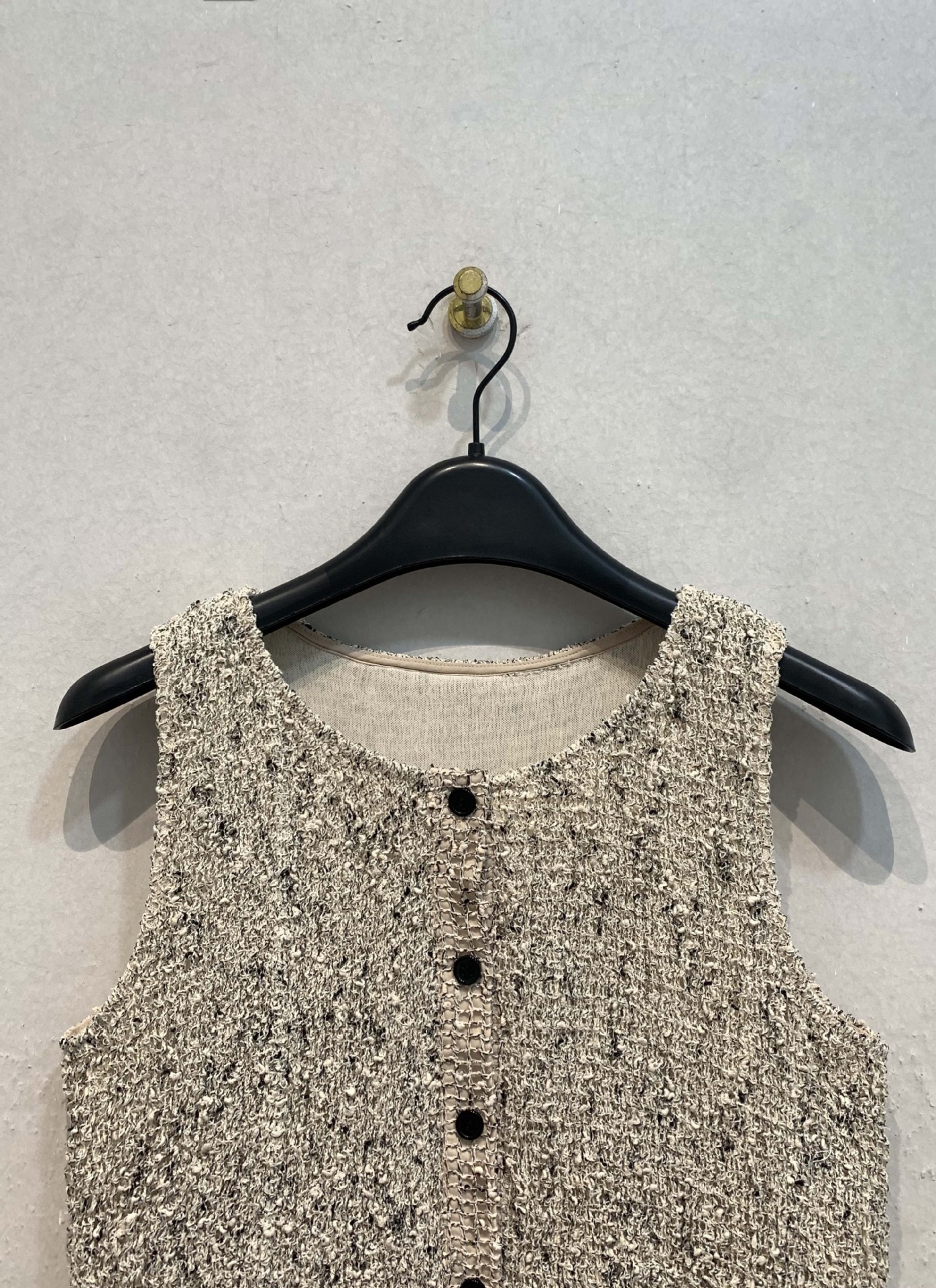 CLANE W FACE MIX MESH GATHER N/S TOPS