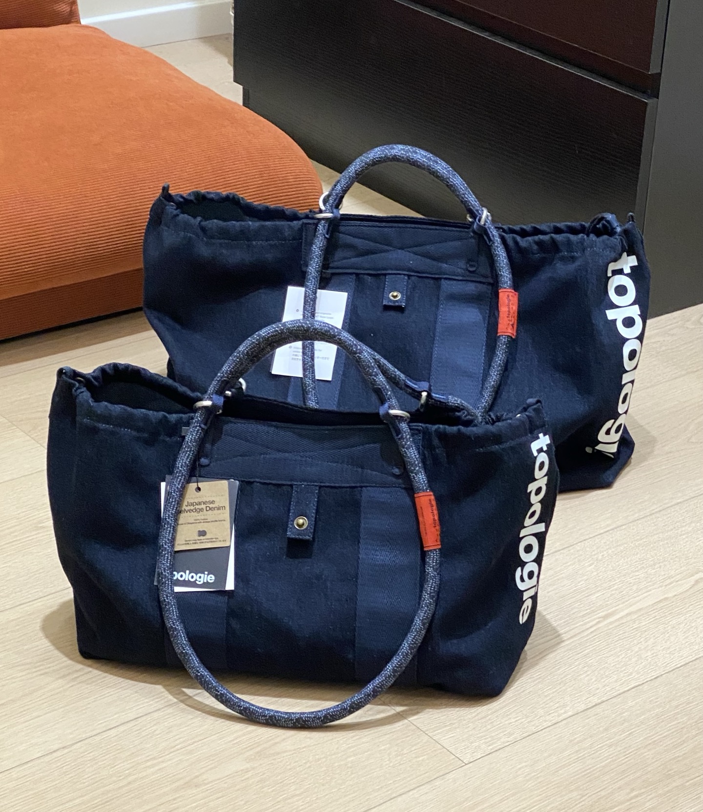 トポロジー　サミットトート　スモール　ワイド　デニム トポロジー サミットトート ワイド デニム サミット ダッフル スモール
