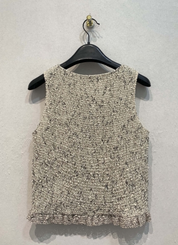 CLANE W FACE MIX MESH GATHER N/S TOPS