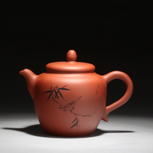 HN029Chinese Teapot Tea Accessories Traditional Design Yixing Purple Clay Pots wholesale