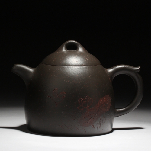 HN047Chinese Teapot Tea Accessories Traditional Design Yixing Purple Clay Pots wholesale