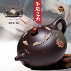 Chinese Teapot Tea Accessories Traditional Design Yixing Purple Clay Pots wholesale
