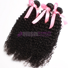 Hot selling  from one donor brazilian kinky curly hair weave