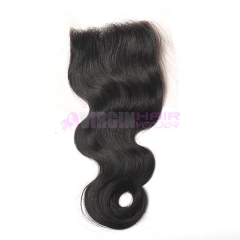 8-18 Inch Top Grade 4x4 inch Lace Closure Body Wave Free part & Middle part three part on full stock