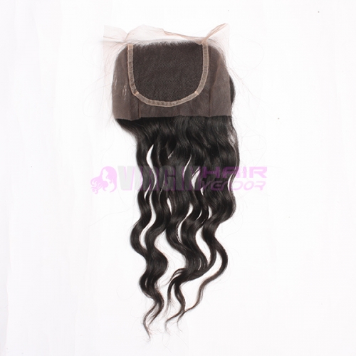 8-18 Inch Top Grade Natural Wave 4x4 inch Lace Closure 100% virgin human hair