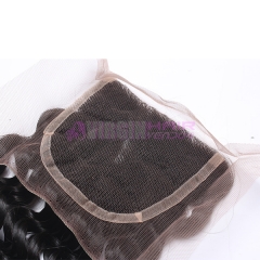 8-18 Inch Top Grade 4x4 inch Lace Closure Deep curl Free part & Middle part three part on full stock