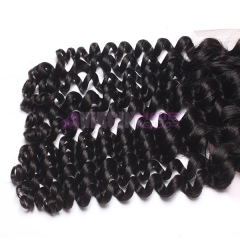 8-18 Inch Top Grade 4x4 inch Lace Closure Kinky curl Free part & Middle part