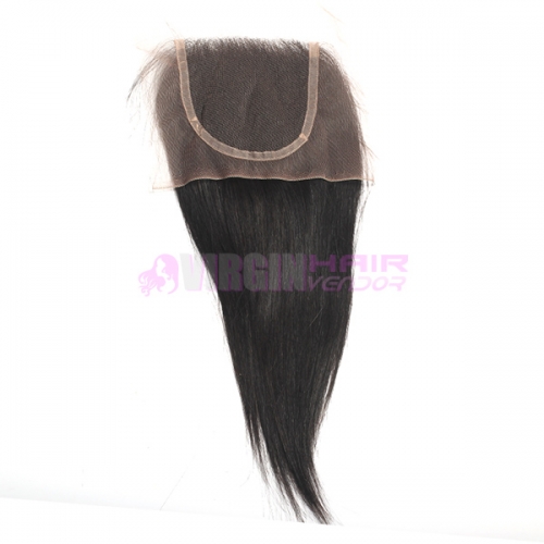 8-18 Inch Top Grade Natural Straight 4x4 inch Lace Closure 100% virgin hair