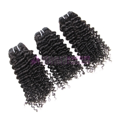 8-30inch 100% Genuine Unprocessed  Malaysian Hair Weft Deep Curl Human Hair Weft