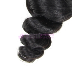 Good grade 8-30 inch loose wave hair weave natural color