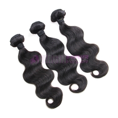 Goog grade Can Be Dyed Tangle Free Natural Color brazilian body wave human hair weave
