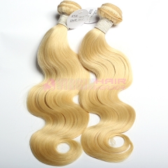 Wholesale price body wave raw virgin unprocessed human blonde hair