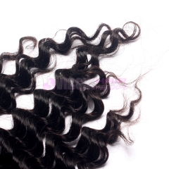 Super Quality virgin remy hair peruvian human curly hair lace closure