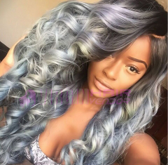 New fashion tangle free wholesale unprocessed virgin hair grey human hair weave