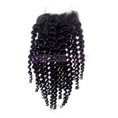 Super Quality 8-24ich stock lace closure piece cheap virgin human hair closure