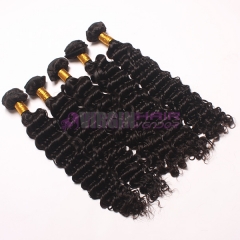 Super grade 8-30inch virgin Deep wave cheap Peruvian virgin hair bulk