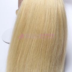 Highest quality Straight human blonde hair 613 color European human hair weft