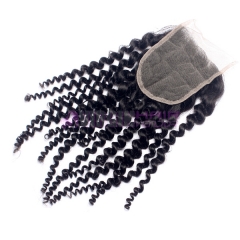 Super Quality 8-24ich stock lace closure piece cheap virgin human hair closure