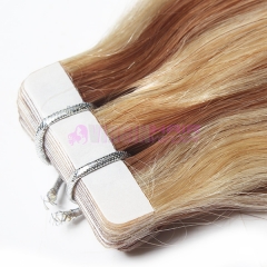 Any color available skin weft double sided tape remy invisible tape hair extensions