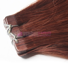 Factory wholesale human hair PU skin weft #33 on stock