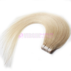 Skin Weft 40pcs Indian Remy Human Hair Tape Hair Extension #60 on stock