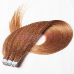 100% indian Remy Human Hair #10 PU weft thin Skin Weft on stock