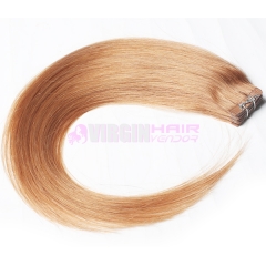 100% indian Remy Human Hair #10 PU weft thin Skin Weft on stock