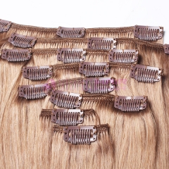 Human Hair Weft 18-24 inch Remy Clip in Hair Extension
