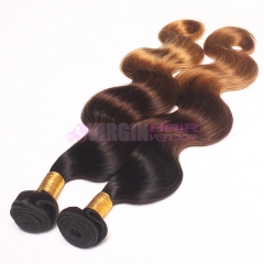 Super grade 8-30inch Wholesale three tone Ombre hair #2/#4/#27 Body wave