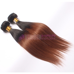 Omber human hair weft #1b/30 Straight brazilian virgin hair
