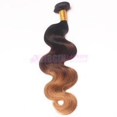 Super grade 8-30inch Wholesale three tone Ombre hair #2/#4/#27 Body wave