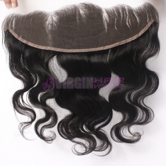 Virginhairvendor  13*4 Frontal lace closure with bundles natural color