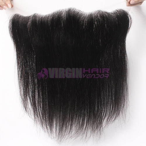 Good grade 13*4 frontal lace closure silk straight brazilian hair