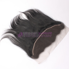 Good grade 13*4 frontal lace closure silk straight brazilian hair