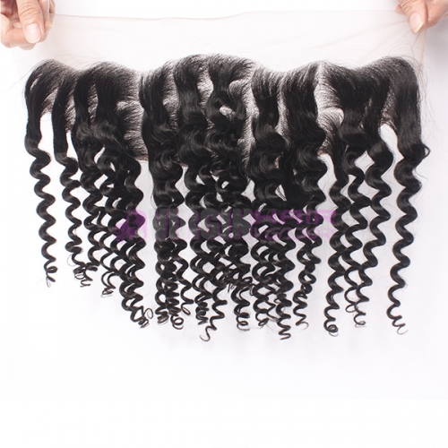 Virginhairvendor 13*4 lace frontal closure baby hair natural color