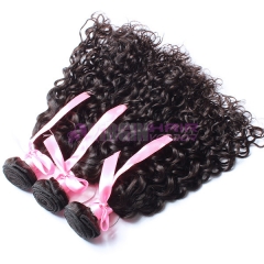 Top grade  hot sales 100% italian curl virgin Brazilian hair weave