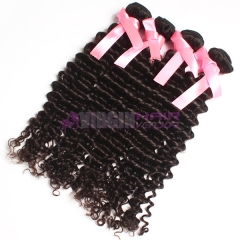 Unprocessed natural curly brazilian remy human hair wholesale