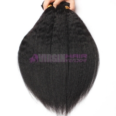 Normal grade 100% Human Hair Kinky straight Black color