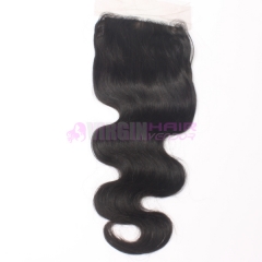 8-18 Inch Good Grade 4x4 inch Silk Base Lace Closure Body wave Free part & Middle part three part