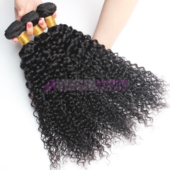 Normal grade 100% Human Hair Deep wave Black color