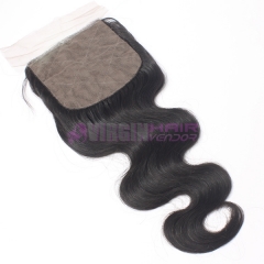 8-18 Inch Good Grade 4x4 inch Silk Base Lace Closure Body wave Free part & Middle part three part