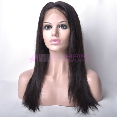 natural straight,150% destiny 100% Human Hair Full Lace Wig straight 12-22inch natural color