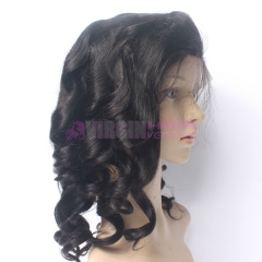 loose wave,150% destiny 100% Human Hair Lace Frontal Wig loose wave 12-22inch natural color