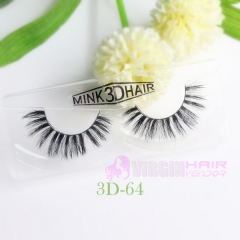 NO.1-68 2018 Factory Best Selling Superior soft 3D Strip silk Lashes