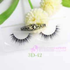 NO.41-50 Fashionable 3D Style Siberian Mink Fur Hair Natural Wispy Faux False Eyelashes