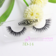 NO.11-20 100% Handmade Real Mink Fur False Eyelash 3D Strip Mink Lashes Thick